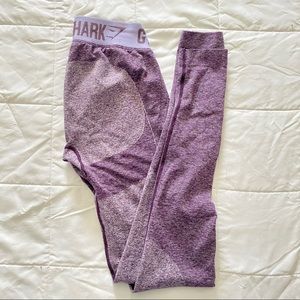 Gymshark Flex Seamed Heathered Purple leggings size S